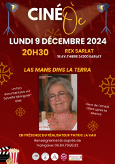 Affiche Las mans dins la terra préfélibrée Sarlat 2025 .png